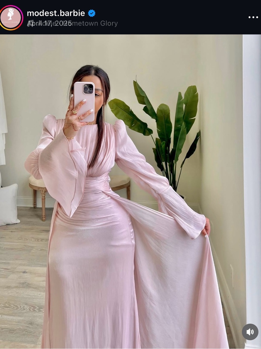 Baby Pink Evening Gown